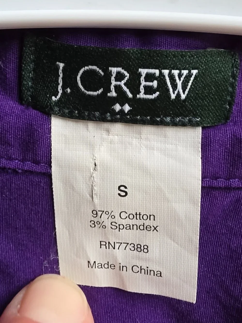 J. Crew Deep Purple Button Down Shirt Size Small
